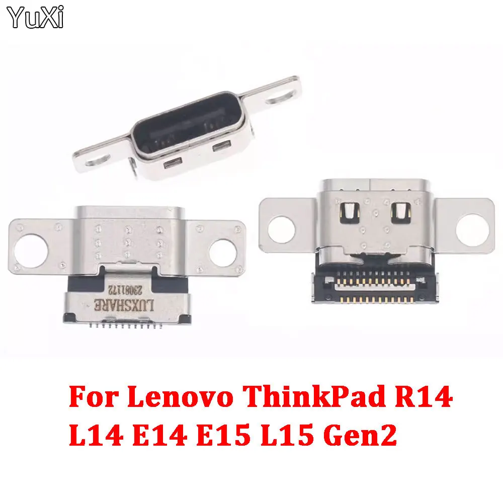 Conector de alimentación CC USB tipo C para Lenovo ThinkPad R14 L14 E14 E15 L15 Gen2, puerto de enchufe, 1-5 uds.