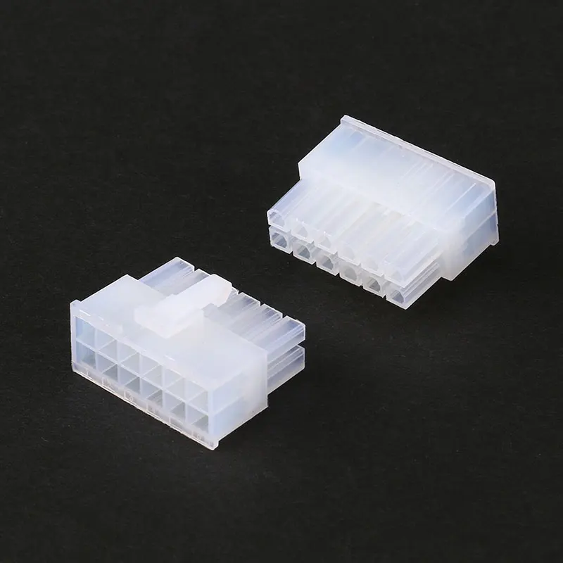 20 piezas 5557 4,2mm 2P 4P 6P 8P 10P 12P 14P 16P-24Pin enchufe macho blanco carcasa de plástico para carcasa de conectores de alimentación de ordenador de coche - imagen 5