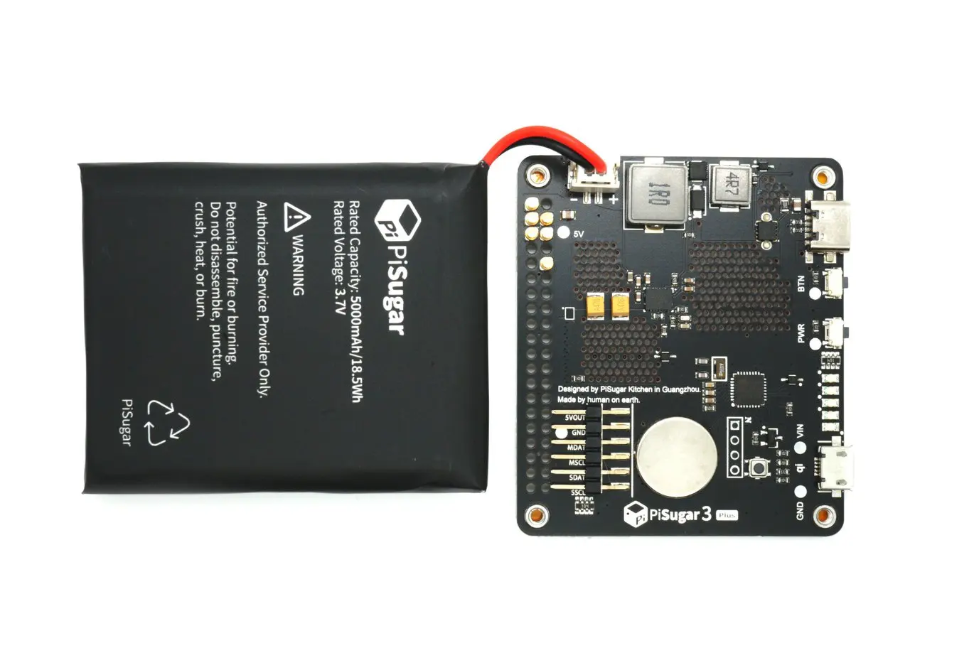Pisugar 3 Plus batería para Raspberry Pi 3B 3B + 4B - imagen 2
