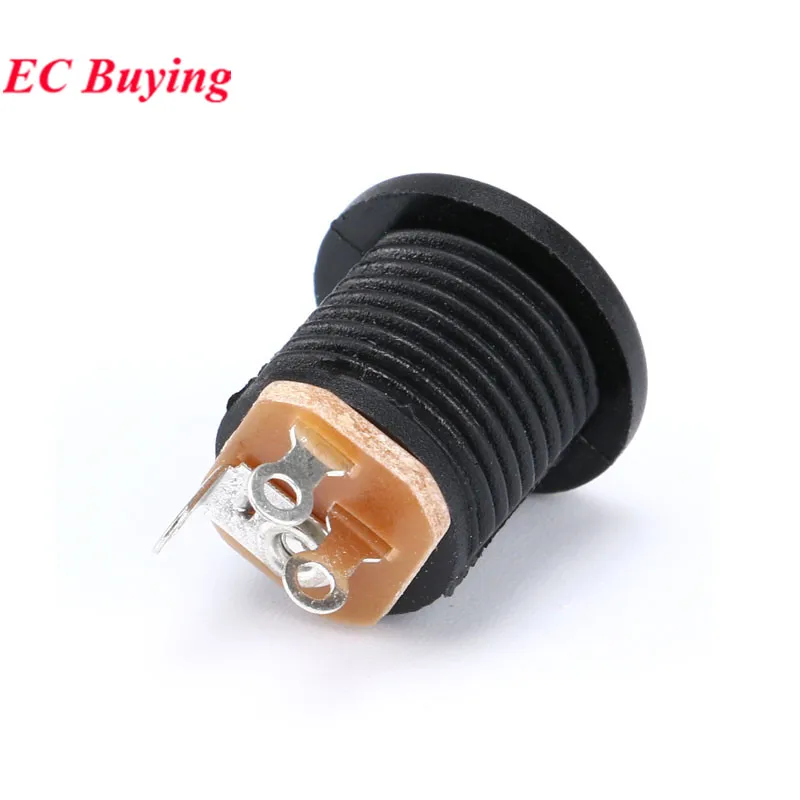 10 Uds DC-022 12V 3A enchufes macho de plástico + conector hembra de montaje en Panel 5,5*2,1mm conector de alimentación CC suministros eléctricos 5,5x2,5 - imagen 3