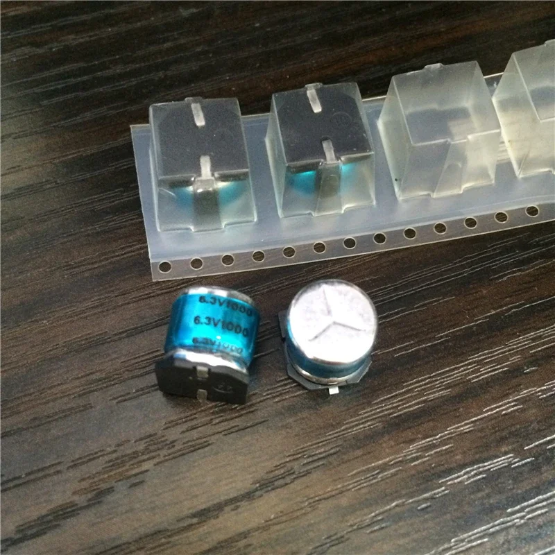 1000uF 6,3 V Nippon SS 10x10,5mm 6.3SS102MVC10X10.5EC 6.3V1000uF SMD placa base de aluminio condensador electrolítico 6.3V1000 uF - imagen 2