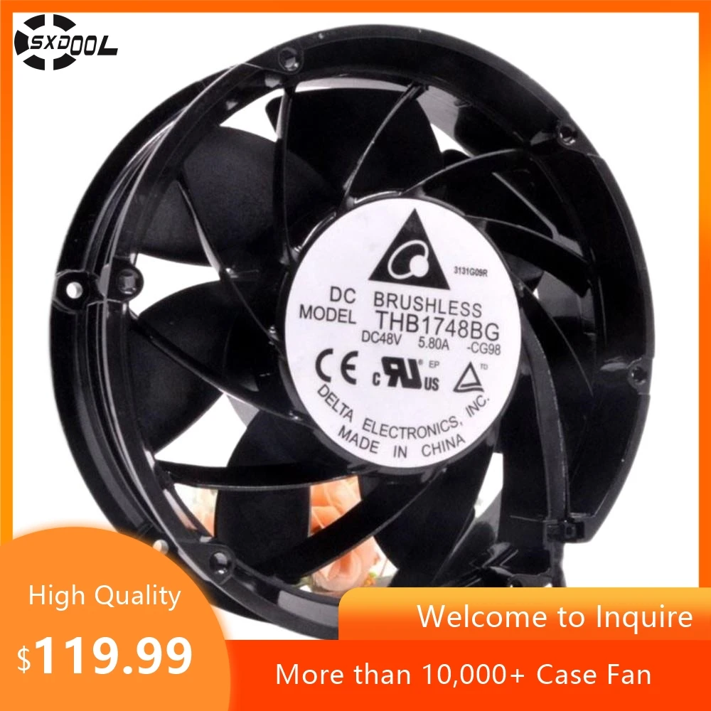 Ventilador axial de 172 mm para ventilador de refrigeración Delta 48 V 5.8 A 17 CM PWM THB1748BG para refrigeración industrial y de centro de datos