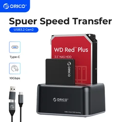 Caja Externa ORICO HDD/SSD 3.5" USB-C 10Gbps UASP