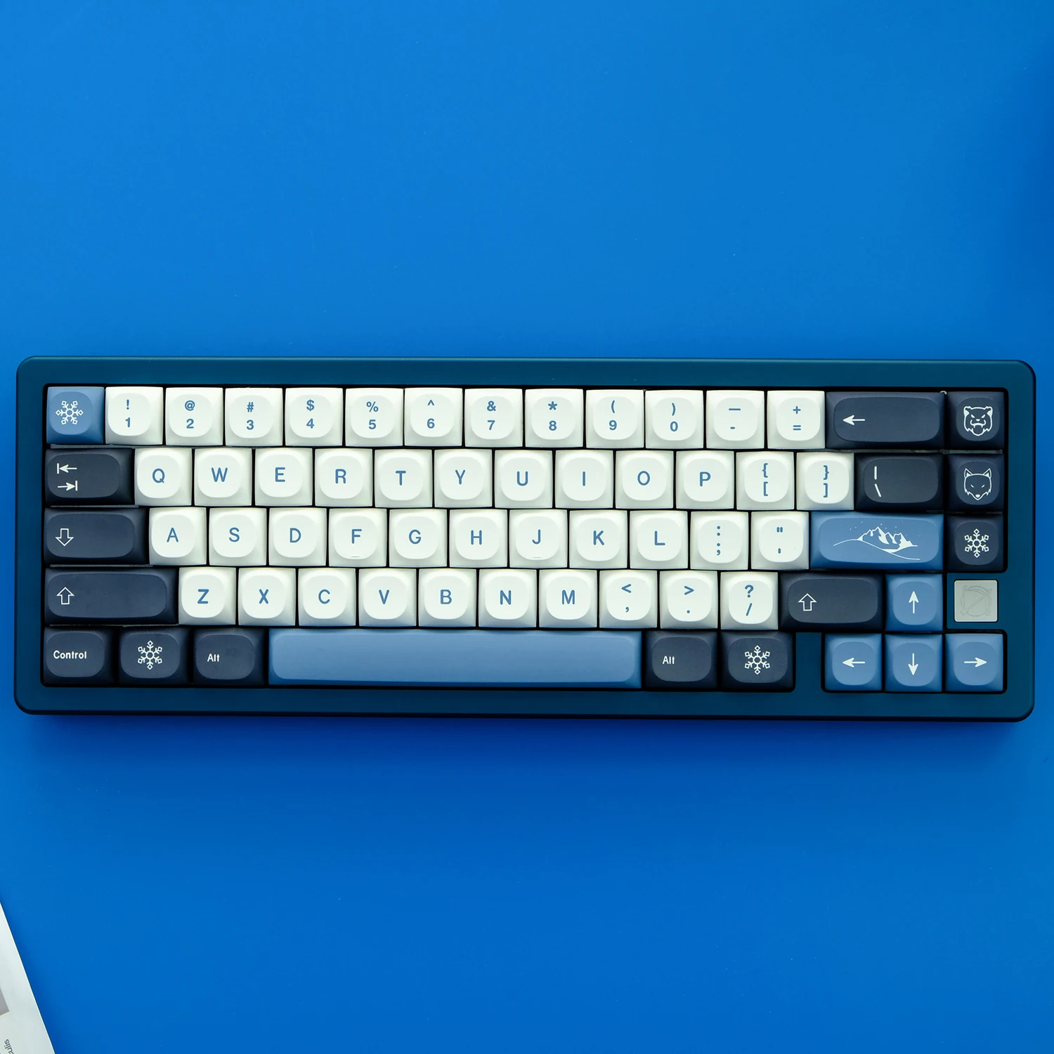 GMK Arctic-Juego de 146 teclas, teclas de subcama con tinte PBT, perfil MA, con cambio de 1.75U 2U, ISO Enter para teclados personalizados - imagen 4