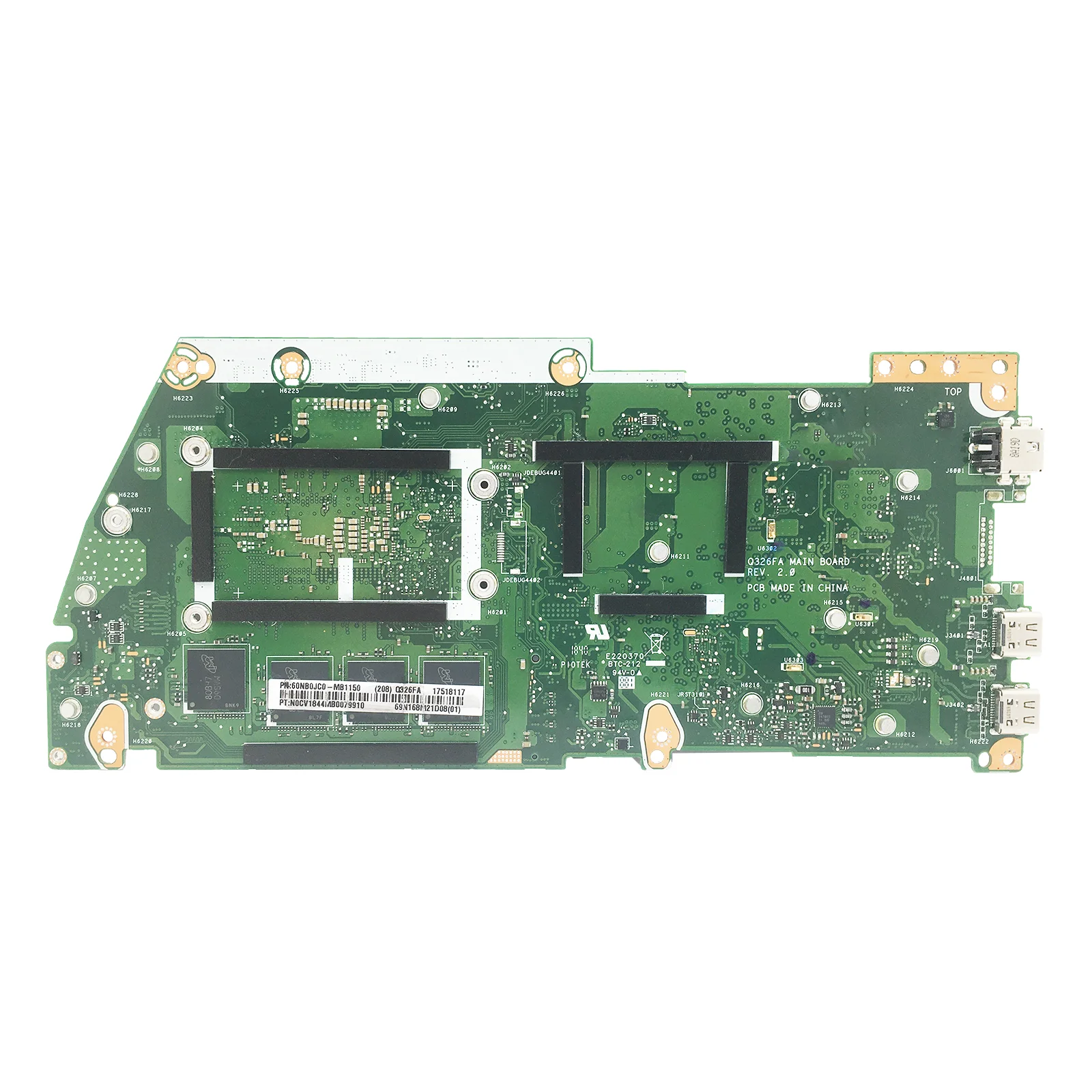Placa base Q326FA Q326 Q326F UX362F UX362FA para placa base de ordenador portátil ASUS i3 i5 i7 8th Gen 4GB/8GB/16GB-RAM - imagen 2