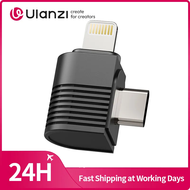 Adaptador Lightning para micrófono Ulanzi para Ulanzi A100