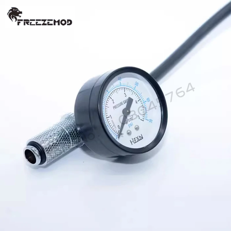 Dispositivo probador de fugas de refrigeración por agua FREEZEMOD, kit de herramientas de prueba de presión de aire doble barómetro, QYCL-2P - imagen 5