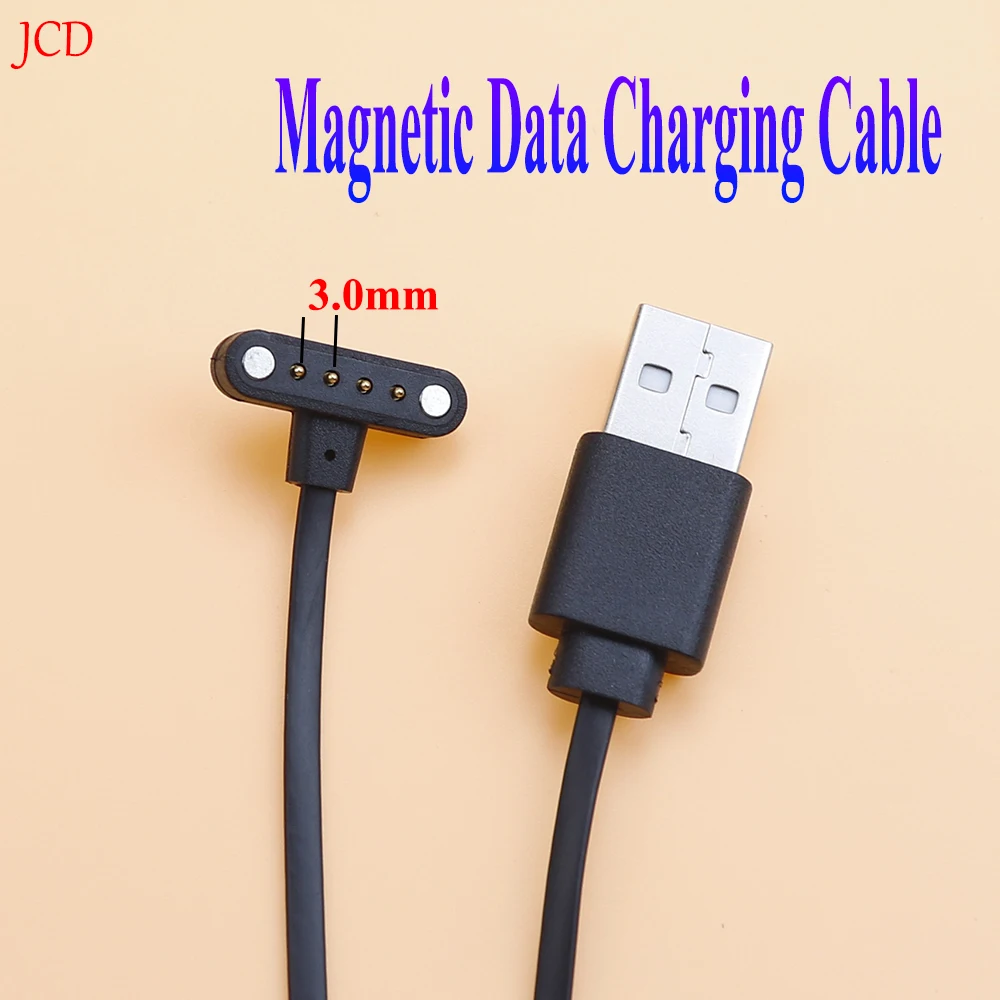 Reloj inteligente Universal en forma de T y pulsera, Cable de carga de datos magnético, cargadores de respaldo USB de 4 pines y 9mm, compatible con DM98 LemX10/DM20 - imagen 2