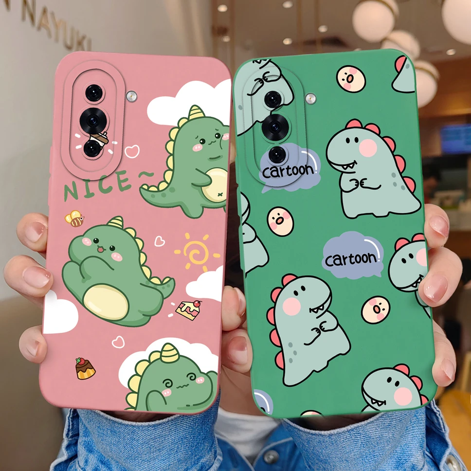 Fundas de teléfono para Huawei Nova 10, 10 Pro, 10 SE, líquido suave, encantadora funda de mano con gesto de corazón para Huawei Nova10 Pro 10SE - imagen 3