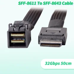 Cable Oculink SFF-8611 a SFF-8643 HBA para plano posterior disco duro