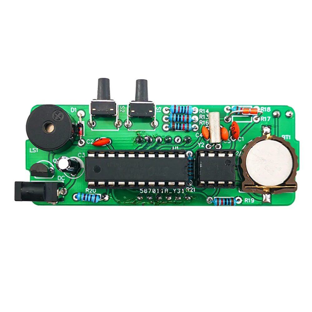 Kit de reloj electrónico 51 microordenador de un solo Chip pantalla de fecha de temperatura controlada por luz LED para electrónica de aprendizaje DIY - imagen 5