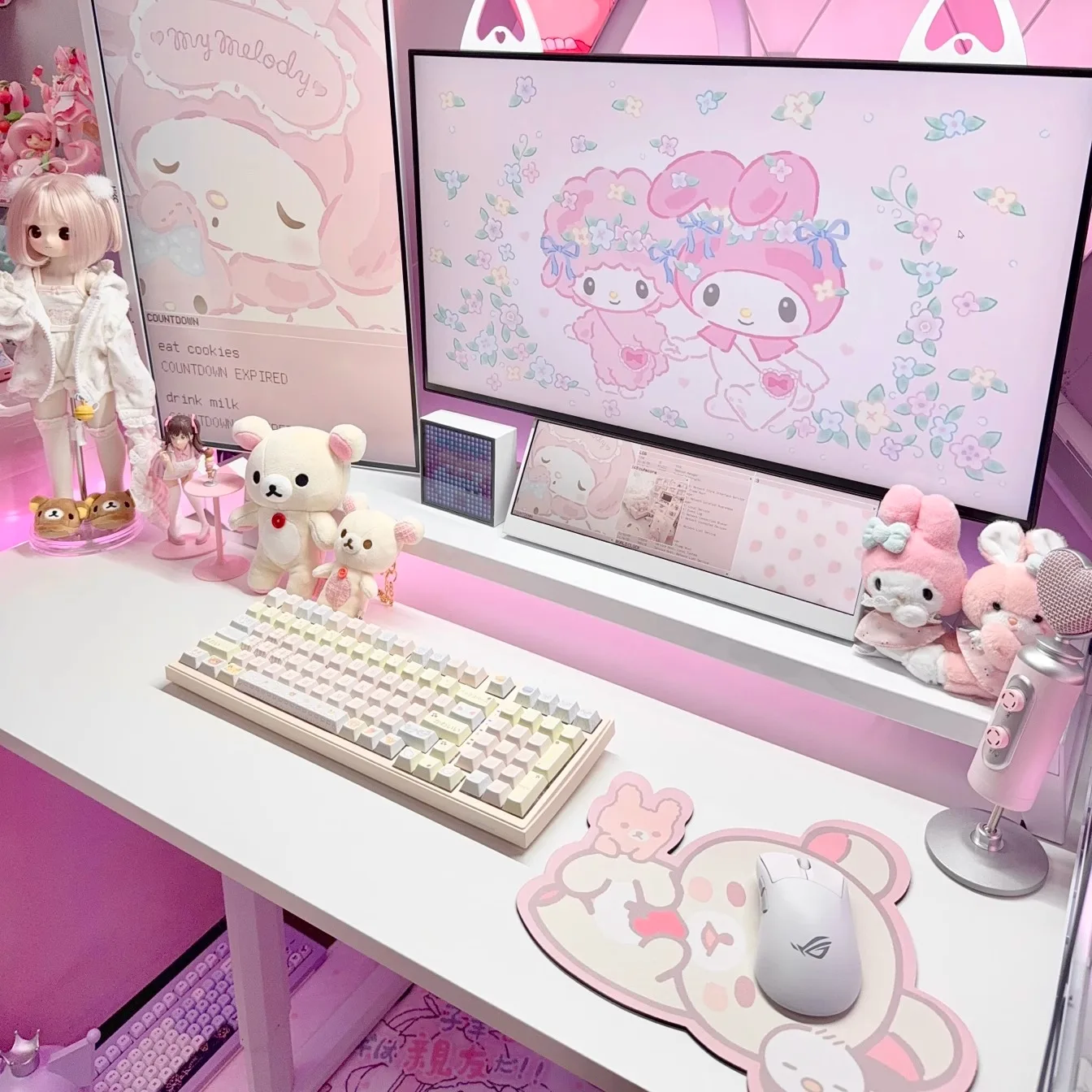 Juego de teclas con tema de macarrón, perfil de cereza PBT, 123 teclas, teclas originales personalizadas hechas a mano para teclado mecánico, accesorios de regalo - imagen 5