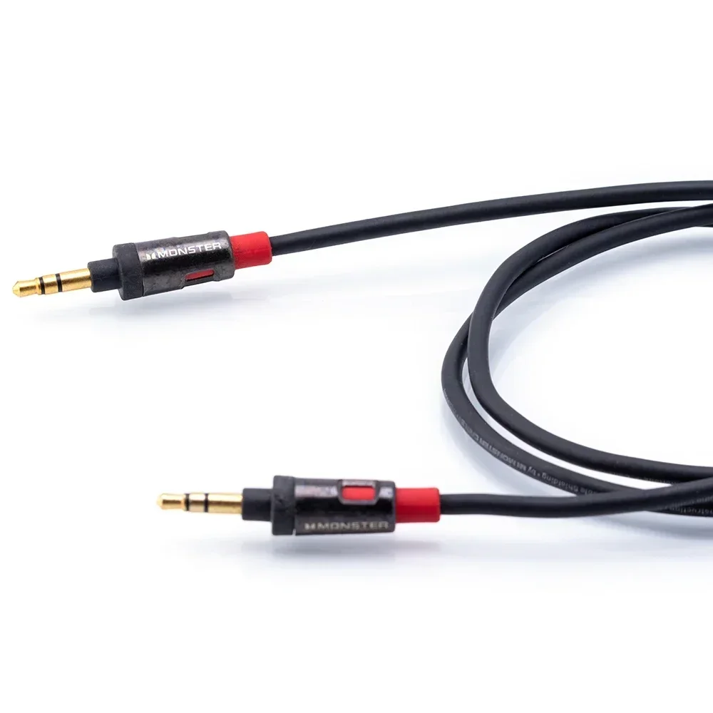 ■ Monster ICable 800 Cable auxiliar de 3,5mm Audio sin pérdidas Cable de Audio auxiliar chapado en oro Cable estéreo auriculares de coche teléfonos altavoces - imagen 2