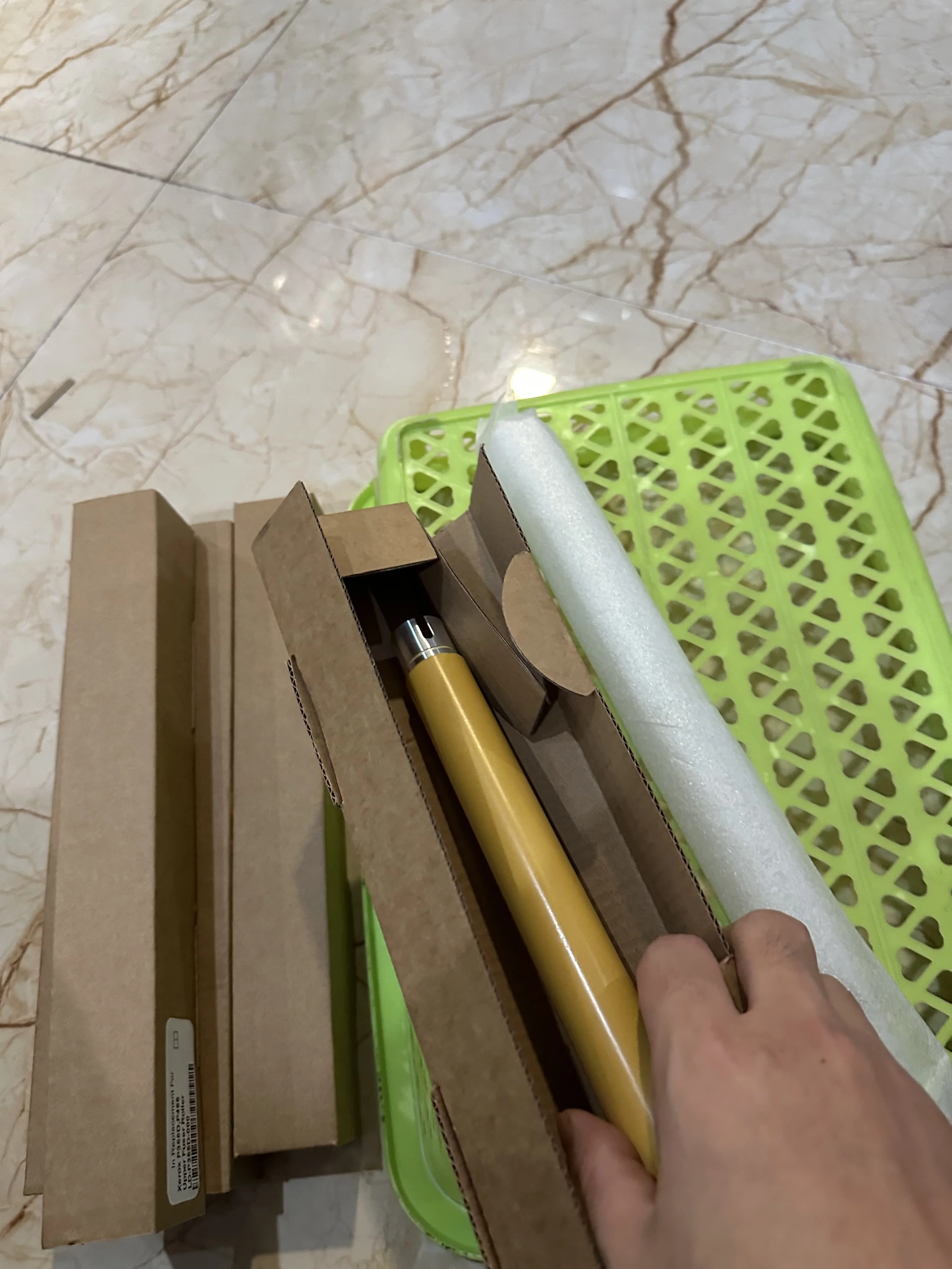 2 uds Grado A Compatible nuevo para Xerox P355 P455 P 355 455 rodillo fusor de calentador superior