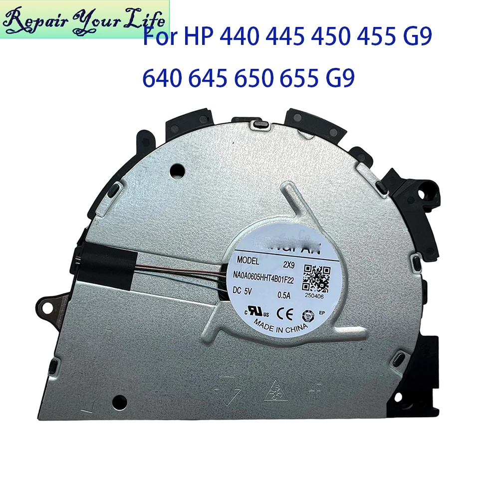 Ventilador de CPU, radiador enfriador de portátil para HP EliteBook 640 645 650 655 G9 ProBook 440 445 450 455 G9 N00095-001 M21718-001 M26012-001