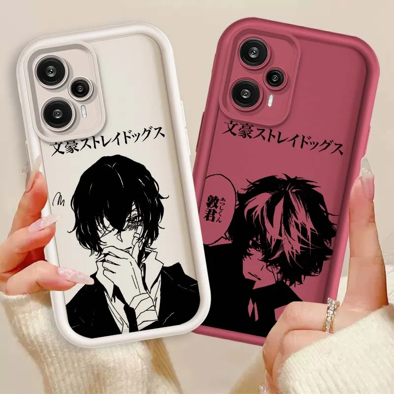 Anime Bungo Stray Dogs para Xiaomi Poco X3 X4 X5 X6 X7 C65 C75 M4 M5 M5S F6 F4 F5 Pro GT NFC Eye Ladder funda de teléfono