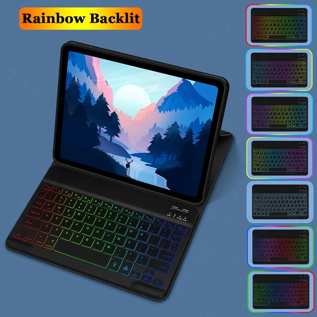 Teclado Bluetooth extraíble magnético para R Infinix Xpad 20 2025 11 pulgadas X1102 para Infinix Xpad 11 "2024 X1101 retroiluminado incorporado - imagen 2