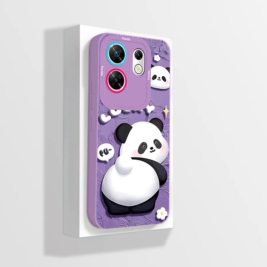 Funda protectora de silicona líquida para Infinix Zero 30 4G 5G, carcasa trasera de teléfono, dibujos animados de astronauta, parachoques - imagen 4