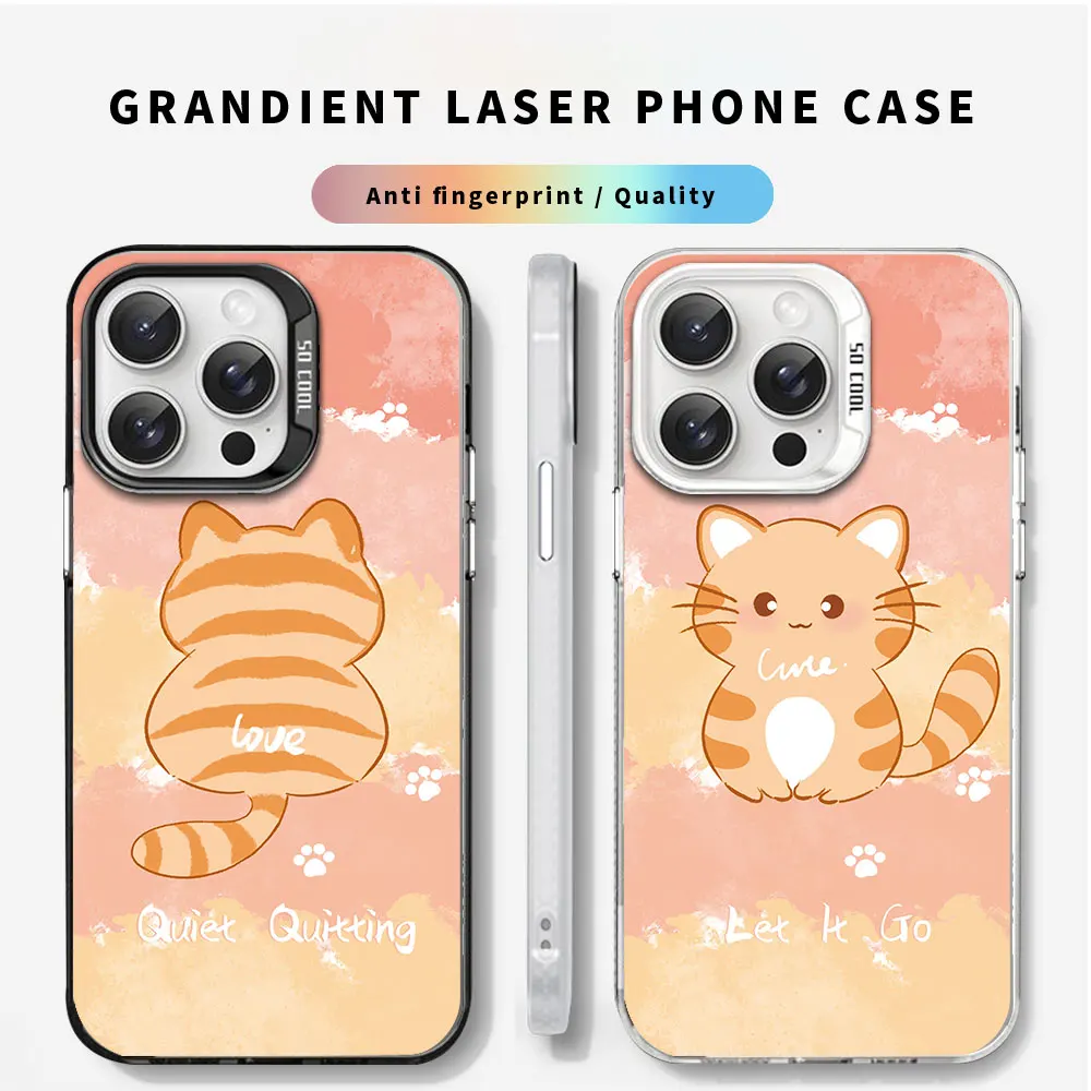 Funda de teléfono para Motorola Moto G84 XT2347 Moto G34 G14 XT2363, moda colorida plata IMD lujo láser Aurora cubierta a prueba de golpes - imagen 3