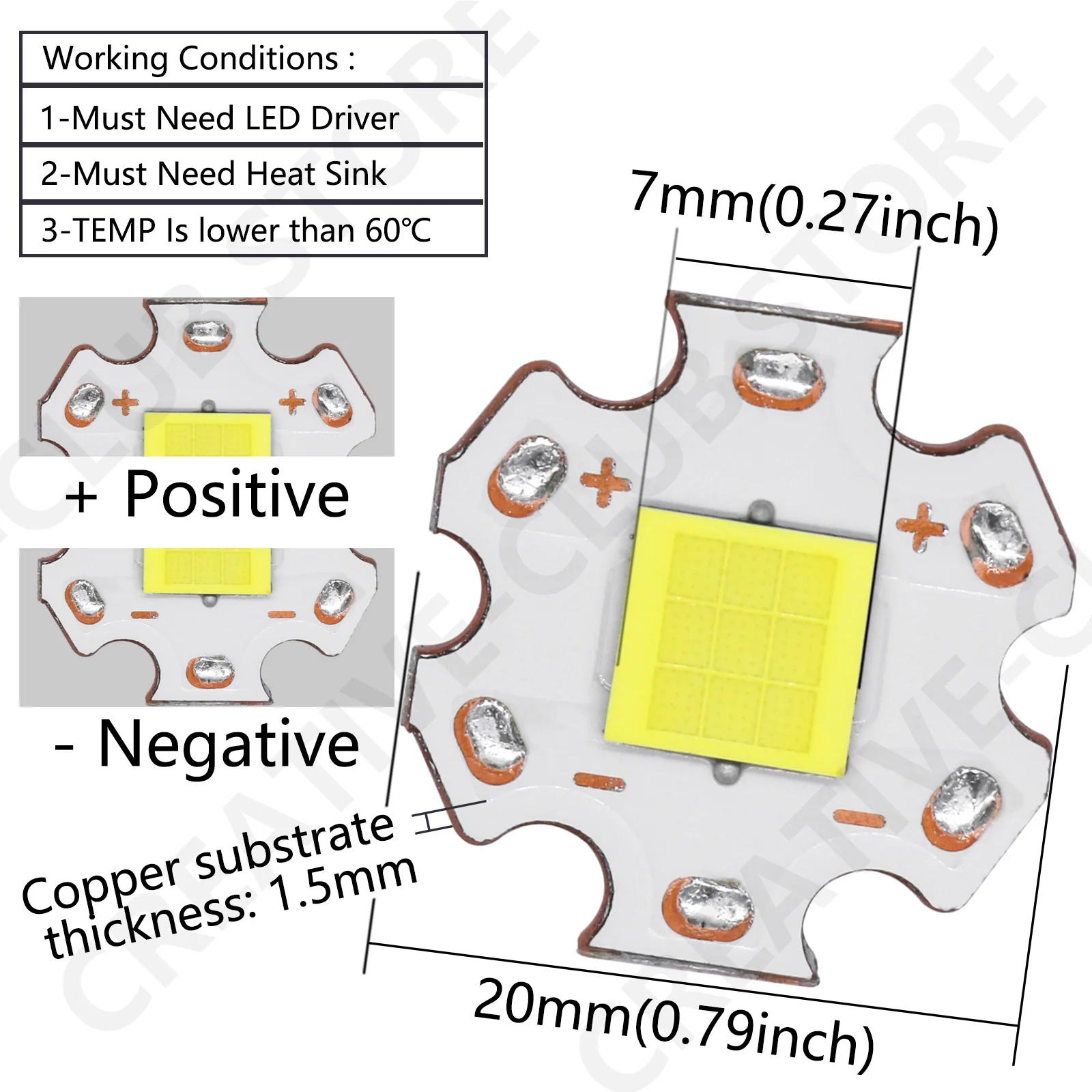 Luces LED de alta potencia para bicicleta, 30W, 36W, 40W, 45W, 54W, 60W, diodos de Chip, piezas de linternas de resaltado de DC9-10V, accesorios de coche - imagen 4