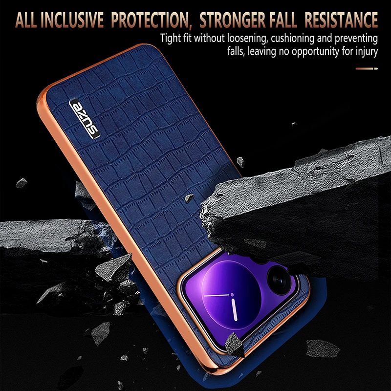 Para Xiaomi Mi 17 Pro Max funda de lujo de cuero PU funda protectora trasera para Xiaomi mi 17 17Pro Max Mi17 carcasa de teléfono - imagen 2