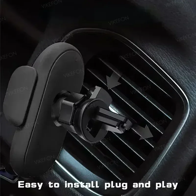 360 °   Cargador inalámbrico de coche con rotación, sujeción automática, soporte de teléfono de inducción infrarroja para iPhone 16 15 14 Samsung Galaxy S24 Plus - imagen 5
