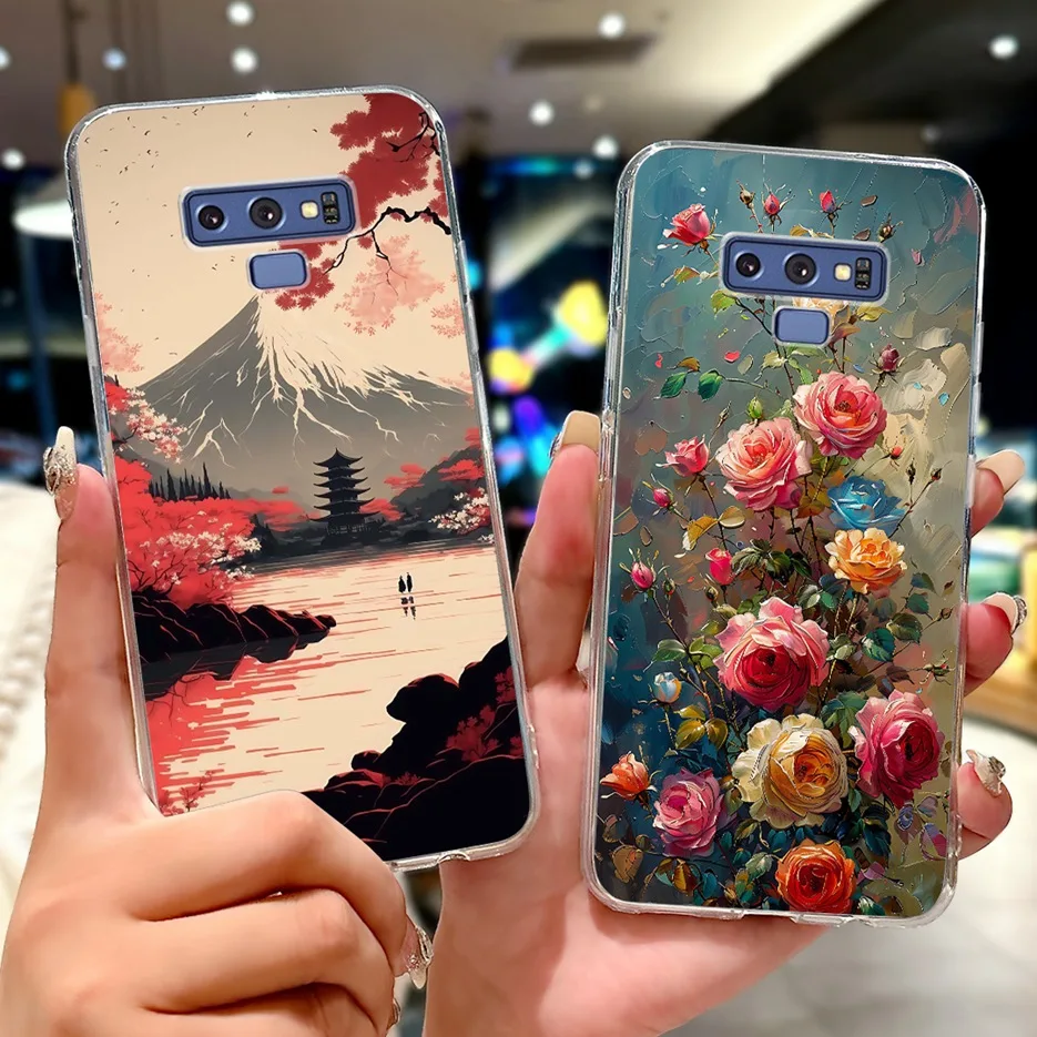 Para Samsung Galaxy Note 9 funda SM-N960F funda pintada Popular de lujo funda de silicona suave para Samsung Note 9 Note9 bolsas de contraportada - imagen 3