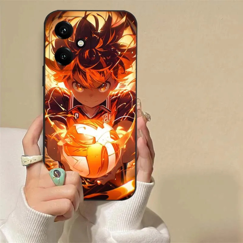 Funda de Anime Nishinoya Yuu para Honor Play 5T 50 4T 40 4 3 30 20 Magic 7 6 5 Lite Pro Plus Youth 5G funda de teléfono negra - imagen 3