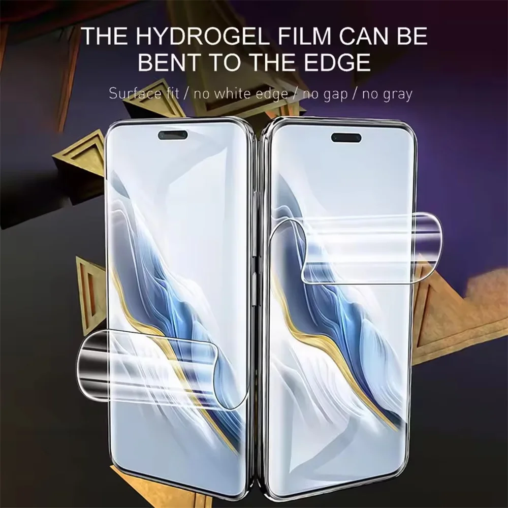 Protector de pantalla 8 en 1 para Honor Magic 6 7 Pro 5 4 Lite película de hidrogel suave para Honor X9C X9B X9A X8B X8A X7B X7A película de lente de cámara - imagen 3