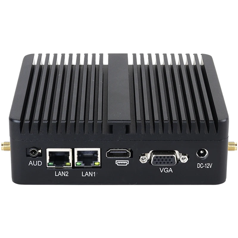 Mini PC industrial sin ventilador Intel Core i7-4500U 2x COM RS232 2x Gigabit Ethernet 4xUSB WiFi compatible con Windows Linux OpenWrt - imagen 2