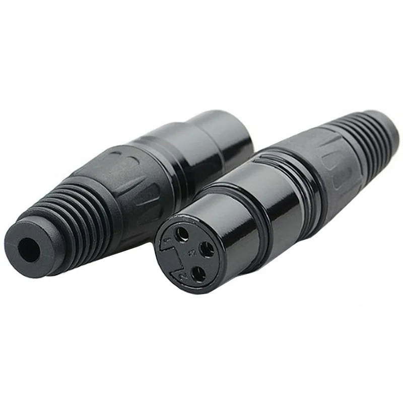 Quemador de pelo XLR de 3 pines, micrófono profesional, balanza XLR, cabezal Canon, grifo de 3 núcleos, enchufe macho y hembra - imagen 2