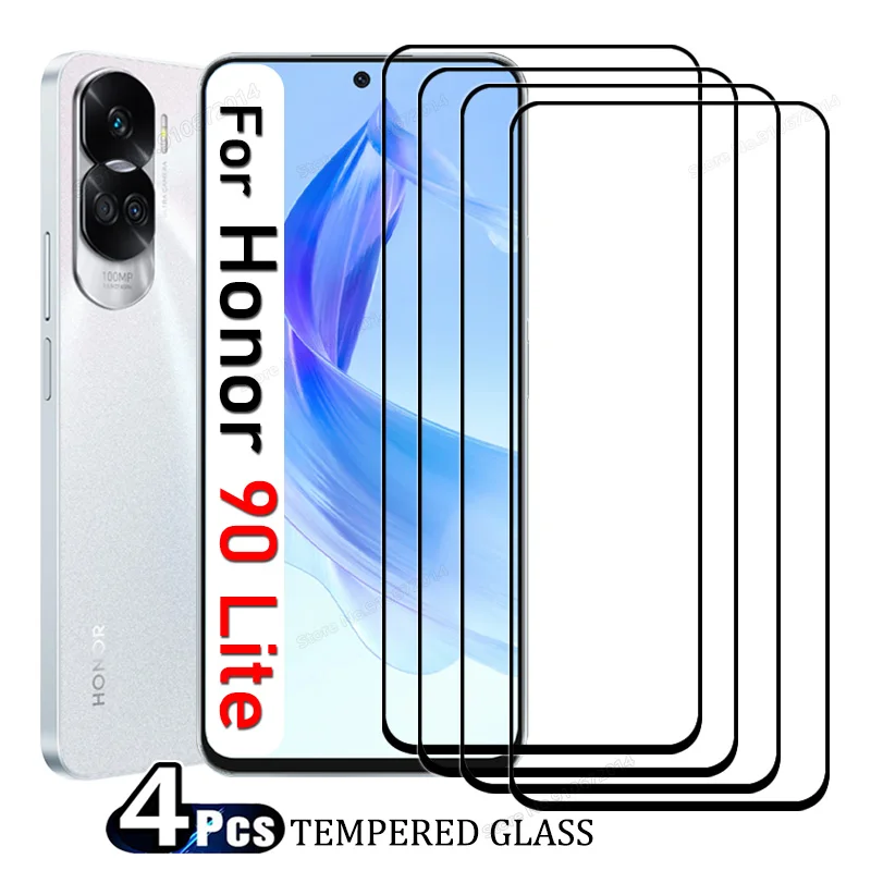 4 Uds Protector de pantalla para Honor 90 70 200 Lite vidrio templado para Honor X8A X7A X6A X8 X9 X7 X6 X7B X8B vidrio para Honor 90 Smart