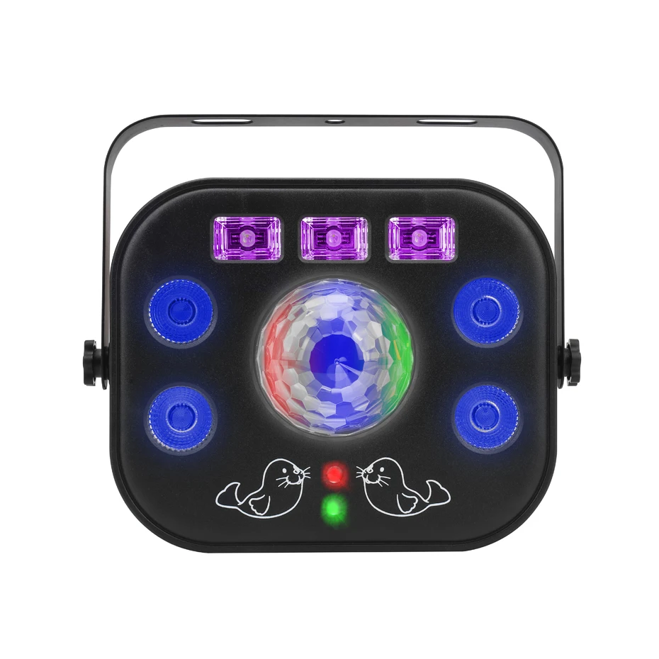 ALIEN-lámpara estroboscópica de luz negra UV para DJ, BOLA MÁGICA RGBW LED, 5 en 1, efecto de iluminación de escenario, fiesta de bodas - imagen 3