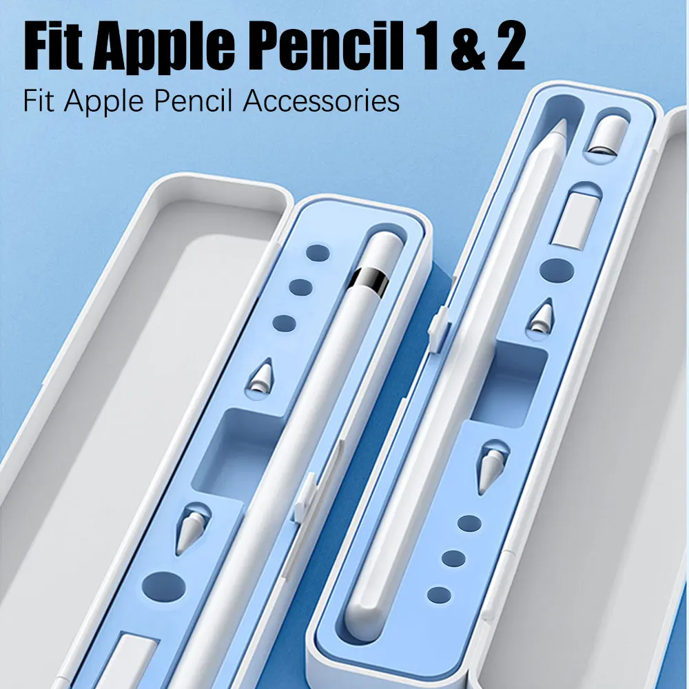 Para Apple Pencil 2 1 caja para Ipad Pencil 2a generación 1a generación funda protectora lápiz soporte puntas caja Accesorios - imagen 3