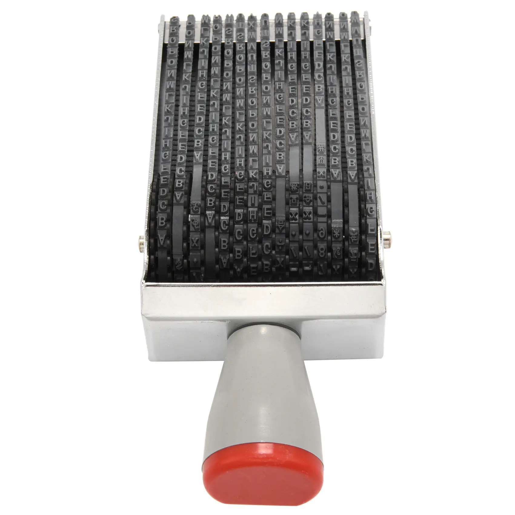 Sello de goma rodante con alfabeto de 15 dígitos, súper caliente, letra en inglés, número en relieve, rodillo para álbum de recortes DIY