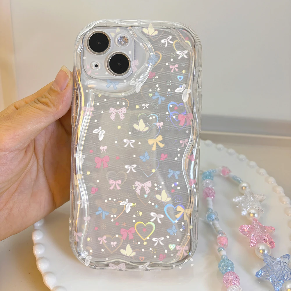 Flash cadena estrella medusas fresa Bowknot flor funda para OnePlus ACE Nord N200 N20 SE CE3 N300 CE4 4G 5G fundas de teléfono - imagen 2