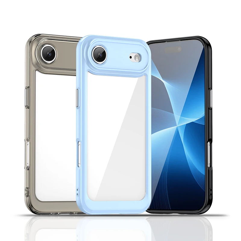 Para iPhone 17 Air funda de lujo de silicona transparente PC Protector de parachoques para iPhone 17 Air Cover TPU a prueba de golpes para iPhone 17 Air - imagen 3