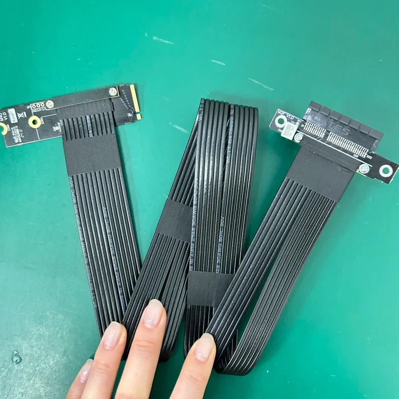 Cable elevador adt-link PCIe 4,0 M.2 NVMe a x4, adaptador de llave GPU 2280 M, LAN, GPU, tarjeta de captura - imagen 5