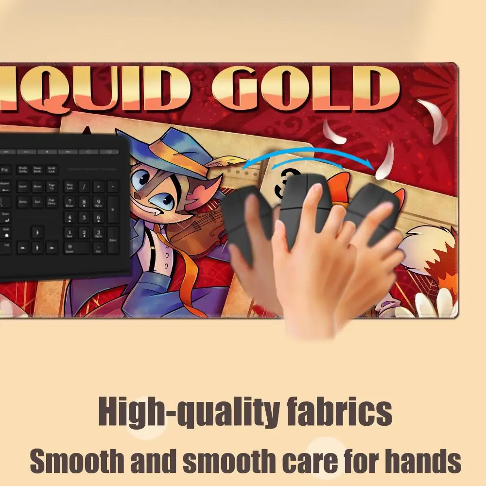 Alfombrilla de ratón Lackadaisy, alfombrilla de ratón con punto de ratón, accesorios para juegos, alfombrillas de escritorio largas, piezas de PC XXL90x40cm - imagen 3