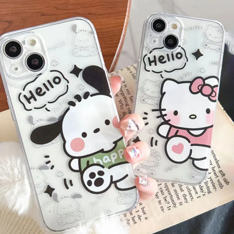 Funda bonita de Tpu Kuromi Kitty para OPPO A57 A58 A78 A54 A55 A53 A77 A76 A15 A74 A38 A18 A17 A98 A93 A96 A94 A79 A54S A53S A72 A16 A5 - imagen 2