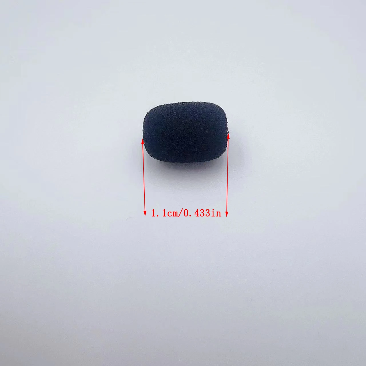 10 Uds. De cubiertas de espuma para Mini micrófono, Protector de micrófono, auriculares de repuesto, cubiertas de esponja para parabrisas, cubierta de micrófono para micrófono de reunión - imagen 2