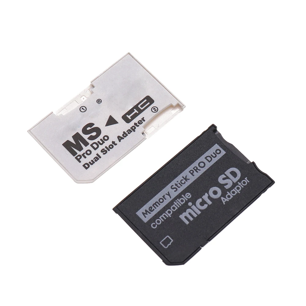 1 Uds lector de tarjetas de ranura simple y doble nuevo Micro SDHC TF a MS Memory Stick Pro Duo lector para adaptador de tarjeta PSP - imagen 3