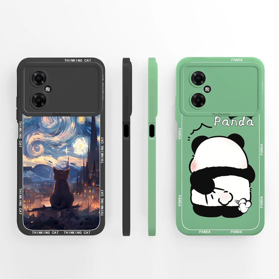 Para Poco M4 Pro funda tinta mariposa suave silicona líquida carcasa de teléfono para Xiaomi Poco M4Pro 4G 5G cubierta completa anticaída parachoques trasero - imagen 5
