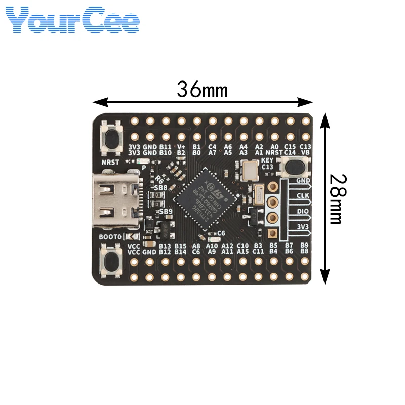 5 uds/1 unidad STM32G431CBU6 TM32 Mini módulo de placa de desarrollo central STM32G431 ARM Cortex-M4 STM32G4 S128KB Flash RAM 32KB 170Mhz - imagen 4