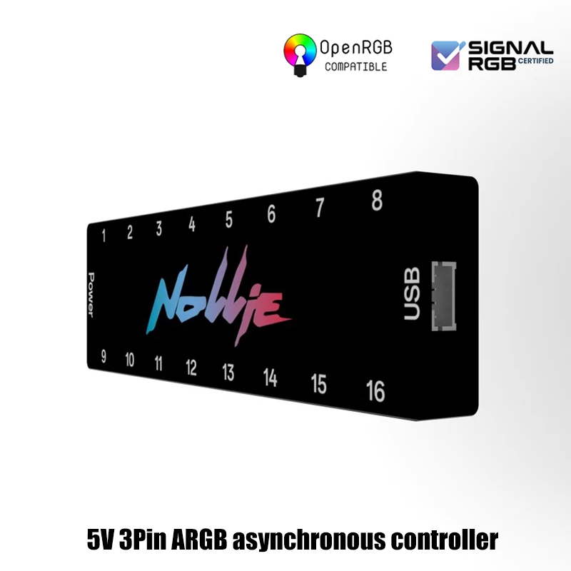 Controlador asíncrono Nollie 5V ARGB, tira de luz, concentrador, compatible con software SignalRGB OpenRGB, caja de computadora, gestión del sistema RGB - imagen 5