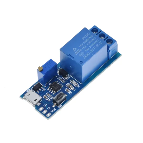 Módulo de relé de retardo de disparo Micro USB de amplio voltaje 10A 5V-30V interruptor de retardo de encendido K7 - imagen 2
