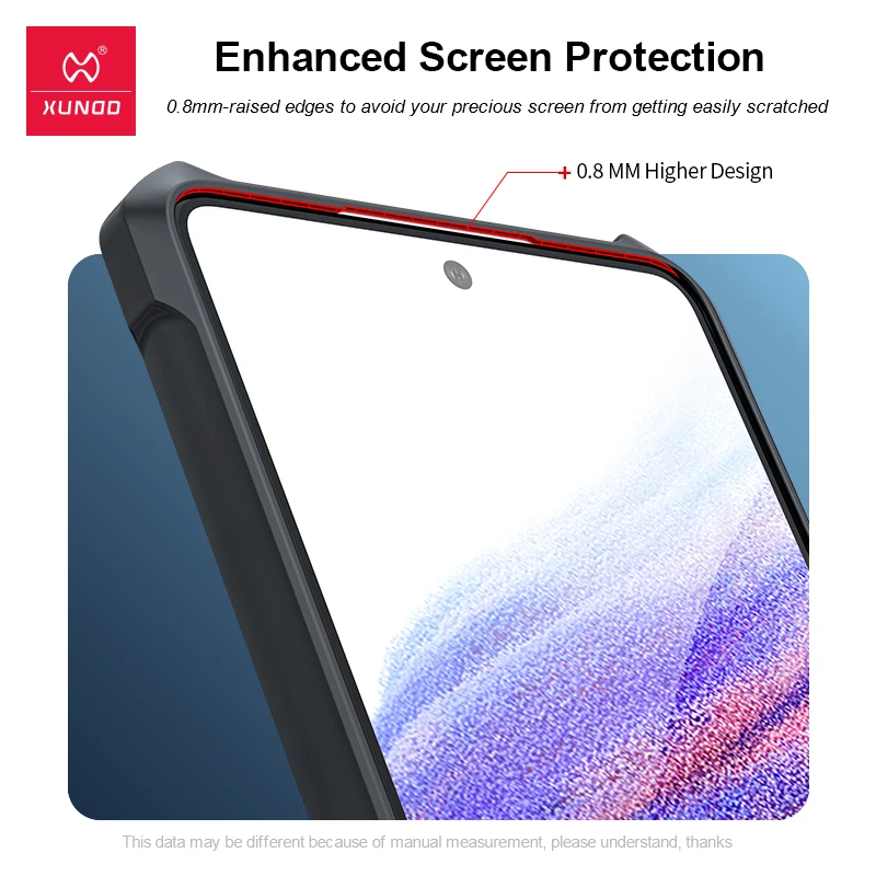 Xundd-funda a prueba de golpes para teléfono móvil, carcasa protectora transparente para Galaxy A34 5G, Samsung A23, A52, A52S, A53, A14, A34, 5G - imagen 5