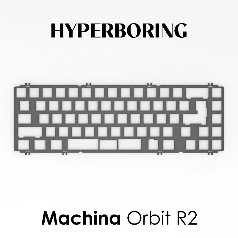 Placa de posicionamiento de teclado mecánico Machina Orbit R2, tablero de posicionamiento CF de aluminio PP para PC, accesorios de teclado de juego personalizados - imagen 3