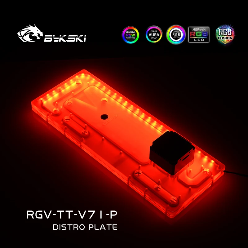 Placa de distribución de placa acrílica BYKSKI para ThermalTake/Tt V71 para CPU GPU Block/en lugar del depósito RGV-TT-V71-P - imagen 5