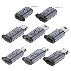 Adaptador USB-C a Micro USB Carga Rápida para Datos y Energía